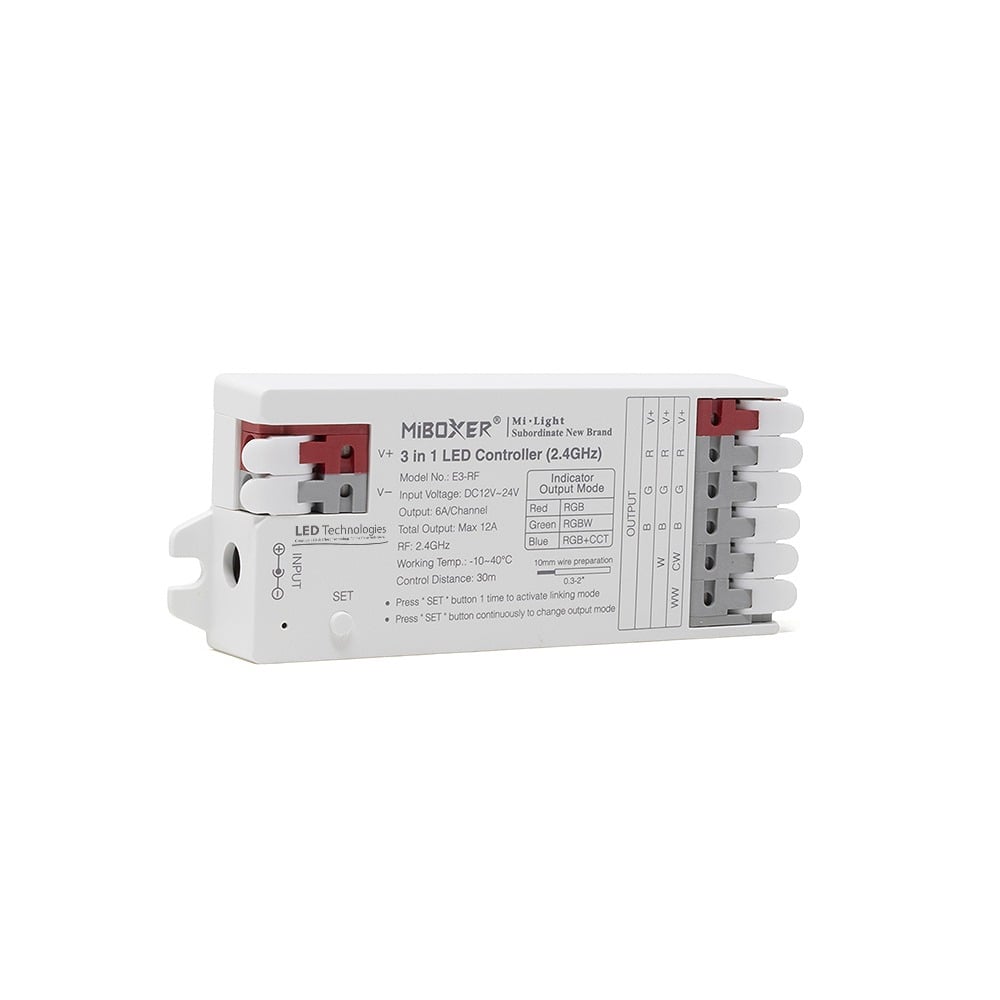 MiBoxer 3-In-1 RF Controller/Receiver Front