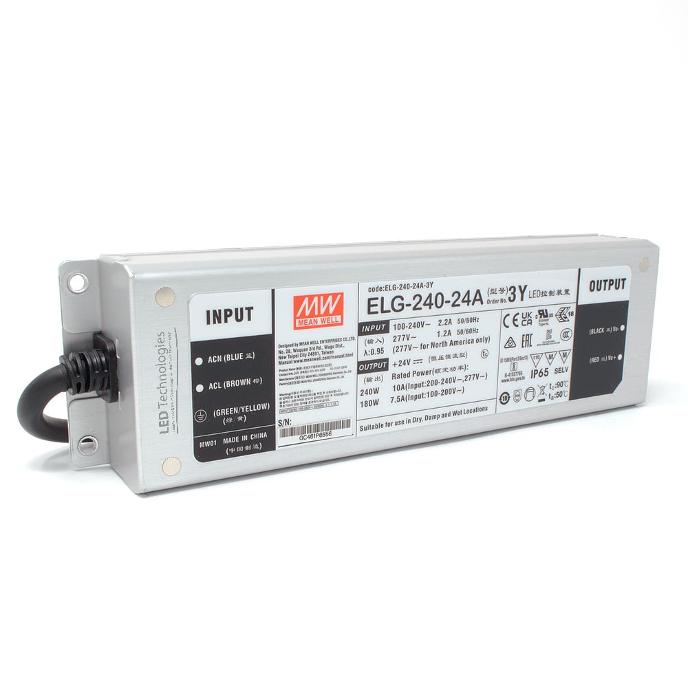 MEANWELL | ELG-240-24A-3Y Power Supply