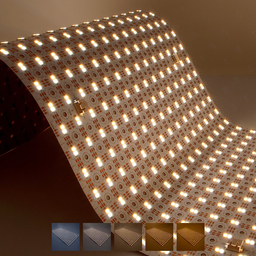 Honeycomb Flexi LED Light Sheet Pack 2pcs 32W 24V 2700-6500K CCT Thumbnail Boxes