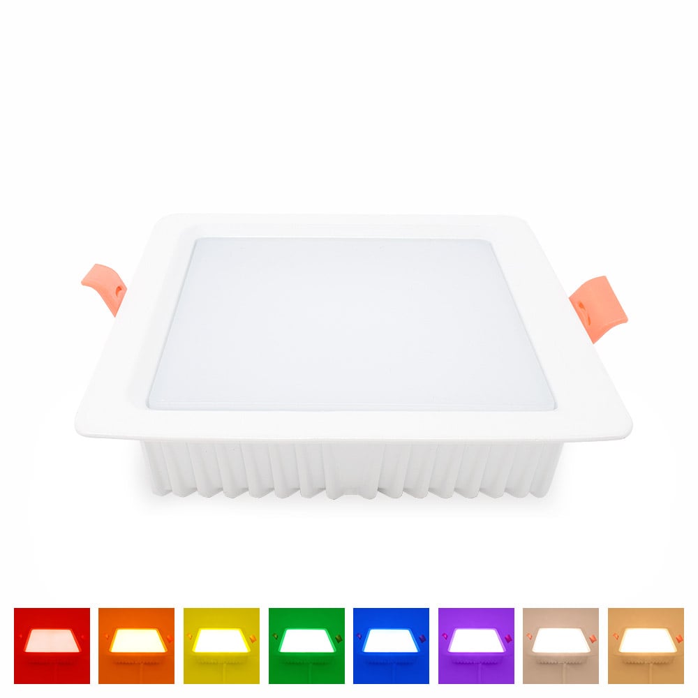 MiBoxer 9W RGB+CCT Square LED Downlight Preview