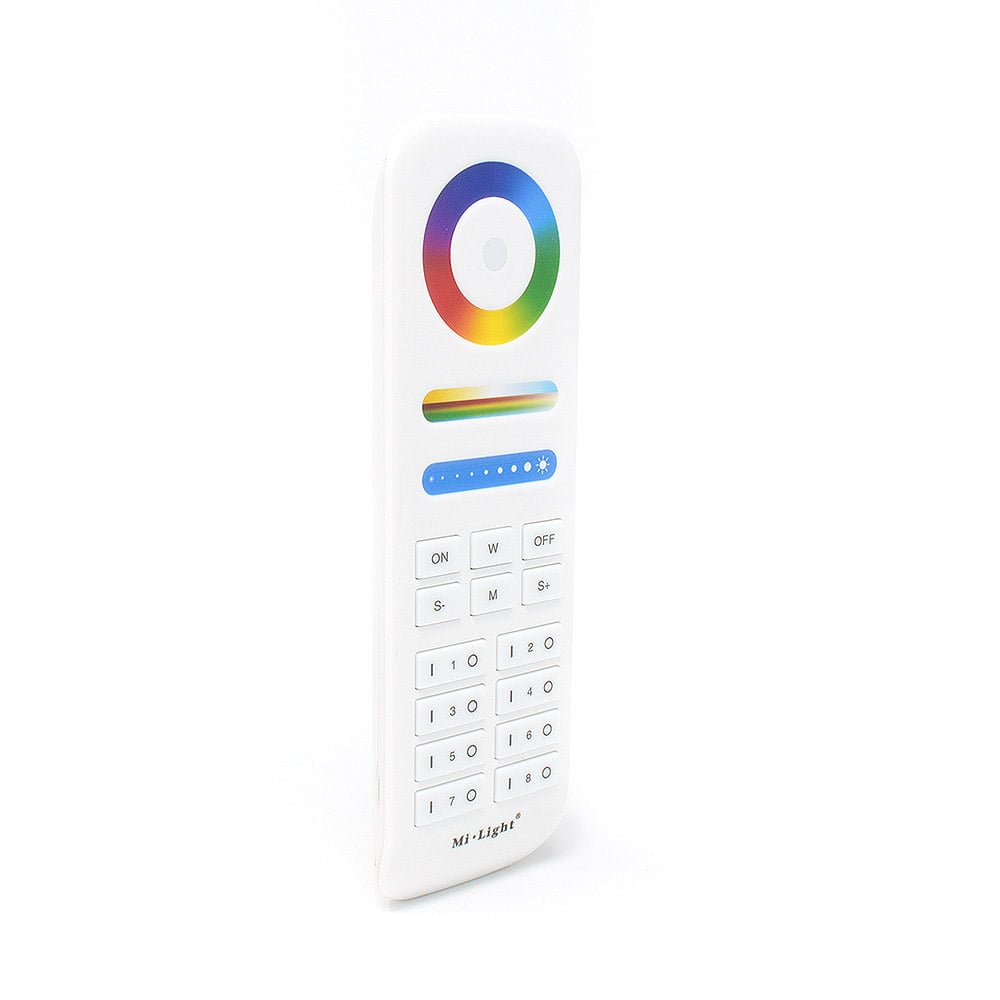 Mi-Light RGB+CCT Remote 8 Zone Front view