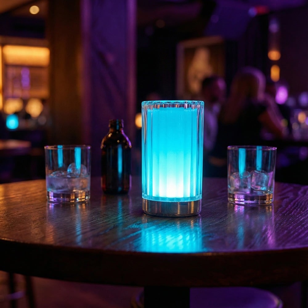 Crystal Column Cordless LED Table Lamp