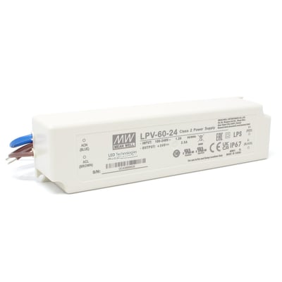Lpv Technologies MEAN WELL HDR-150-24 Power Supply | 24V 150W DIN Rail LED Driver