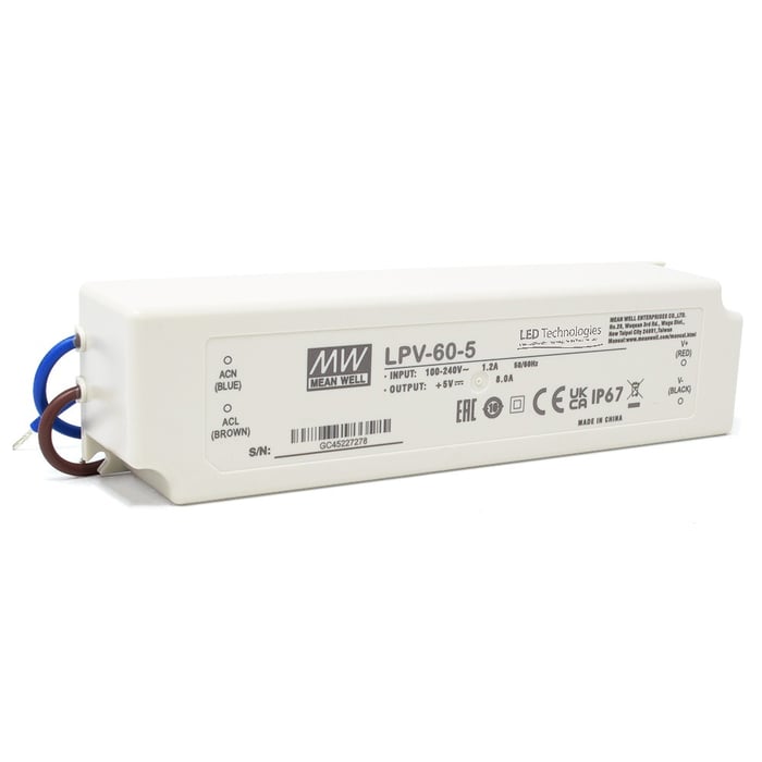 Lpv Technologies MEAN WELL LPV-60-5 5V 40W PSU