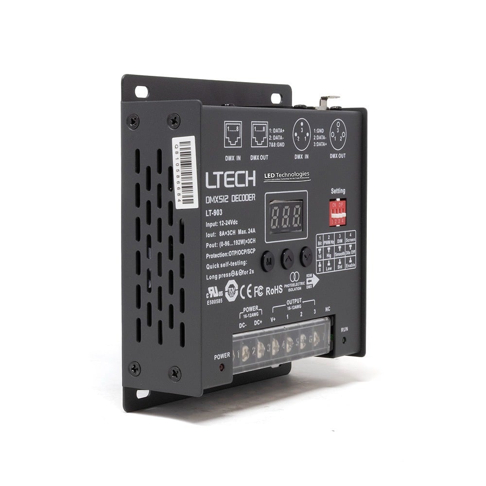 LTECH 4 Channel DMX/RDM Constant Voltage Decoder