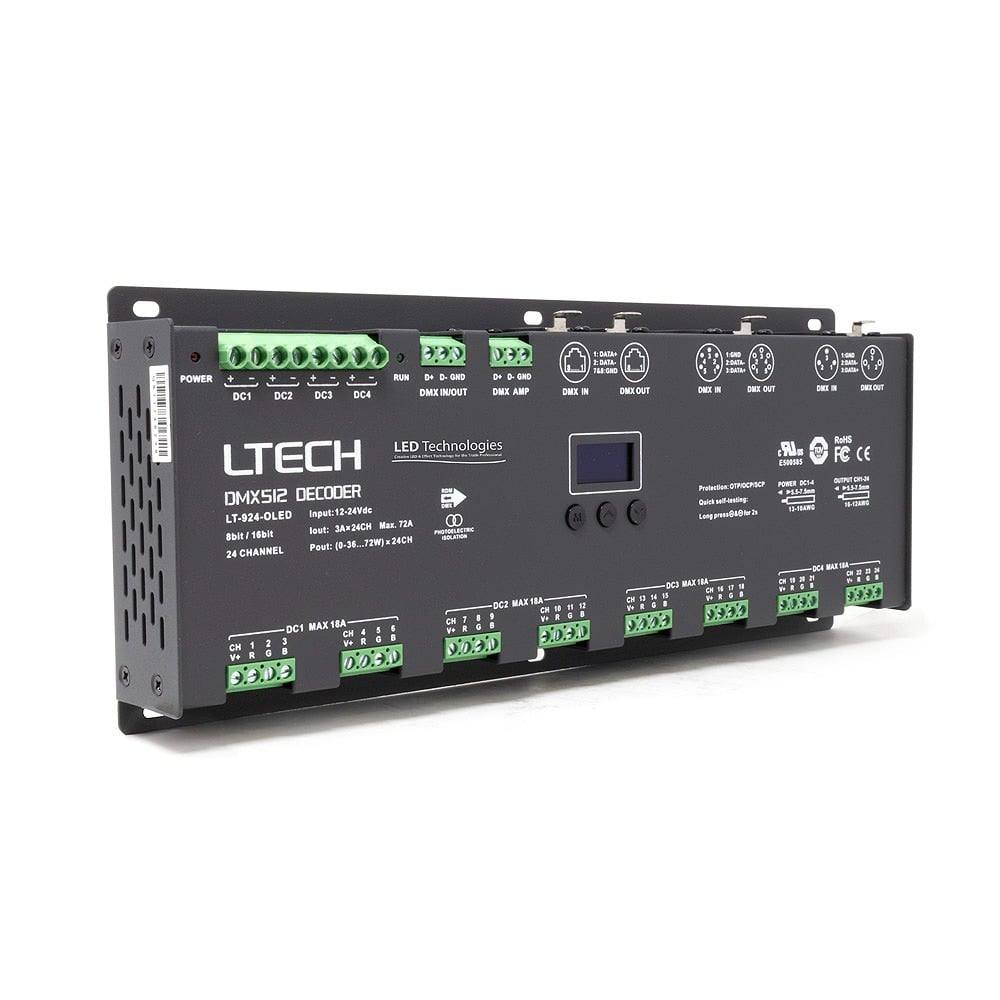 LTECH 24 Channel DMX/RDM Decoder