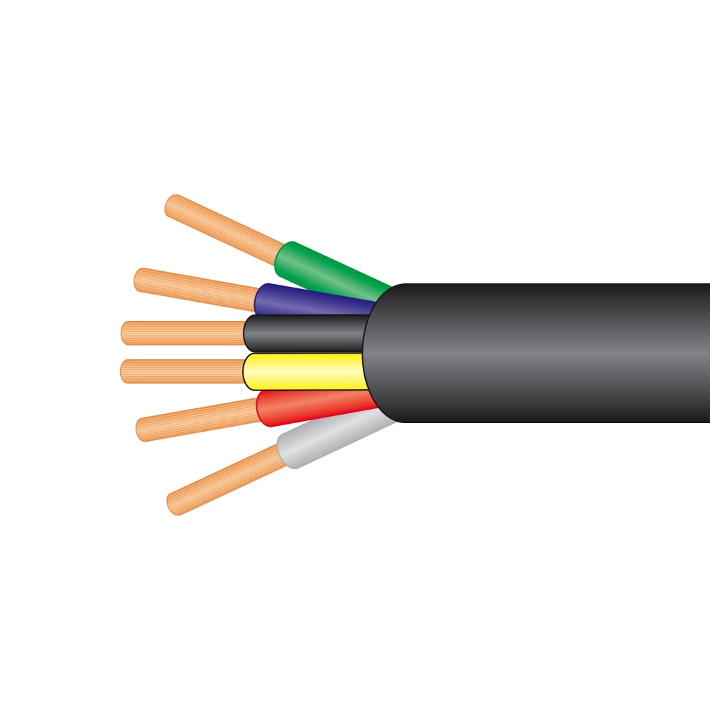  Five Core 10A Cable 50m