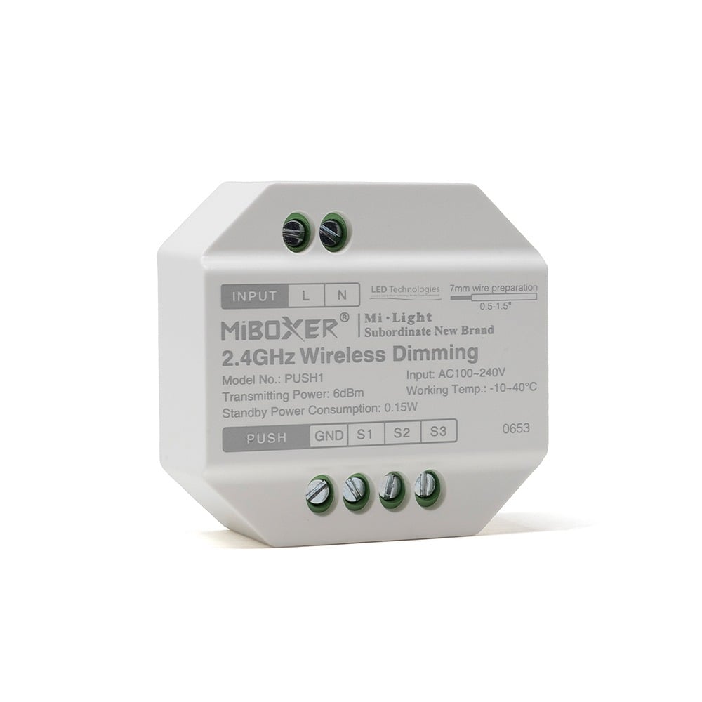 PUSH1 MiBoxer RGB Push Dimmer (AC100-240V) 