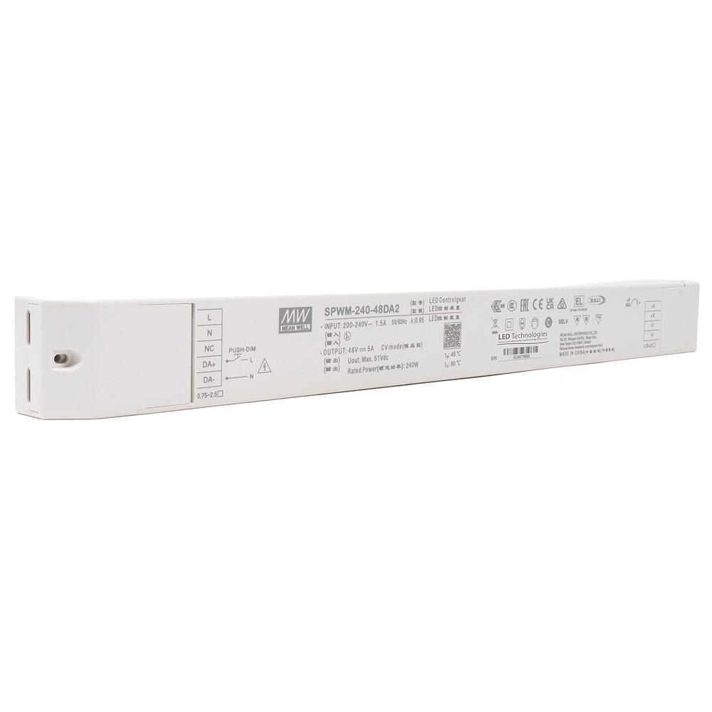 MEAN WELL | SPWM-240-48DA2 240W Constant Voltage PWM Output LED Driver