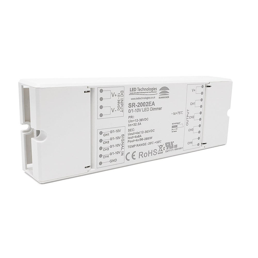 0-10v Four Channel PWM LED Dimmer