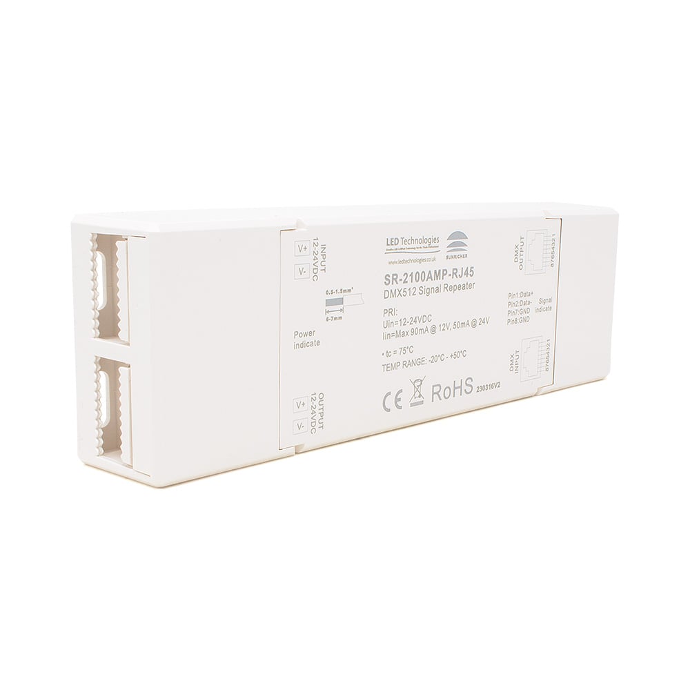 Sunricher DMX Professional DMX Signal Booster RJ45