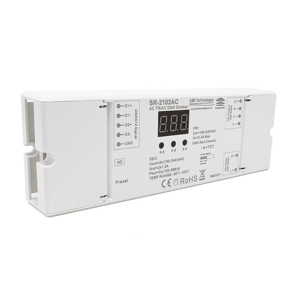 Sunricher DMX Single Channel TRIAC Dimmer