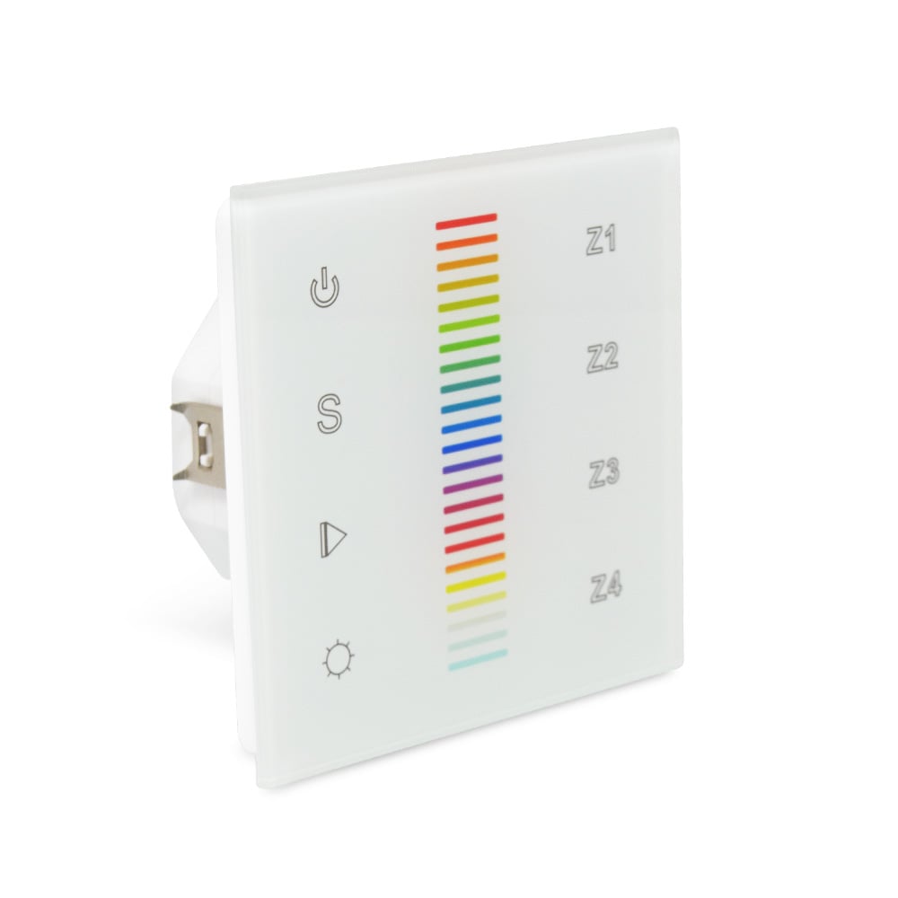 Sunricher DALI DT8 RGB One Scene / Four Zones DT8 Wall Panel White (Mains Voltage)