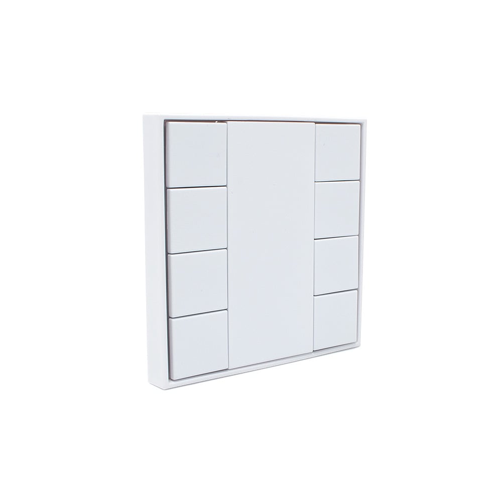  Sunricher DALI 8-Key Push Button Wall Panel White (BUS Powered)