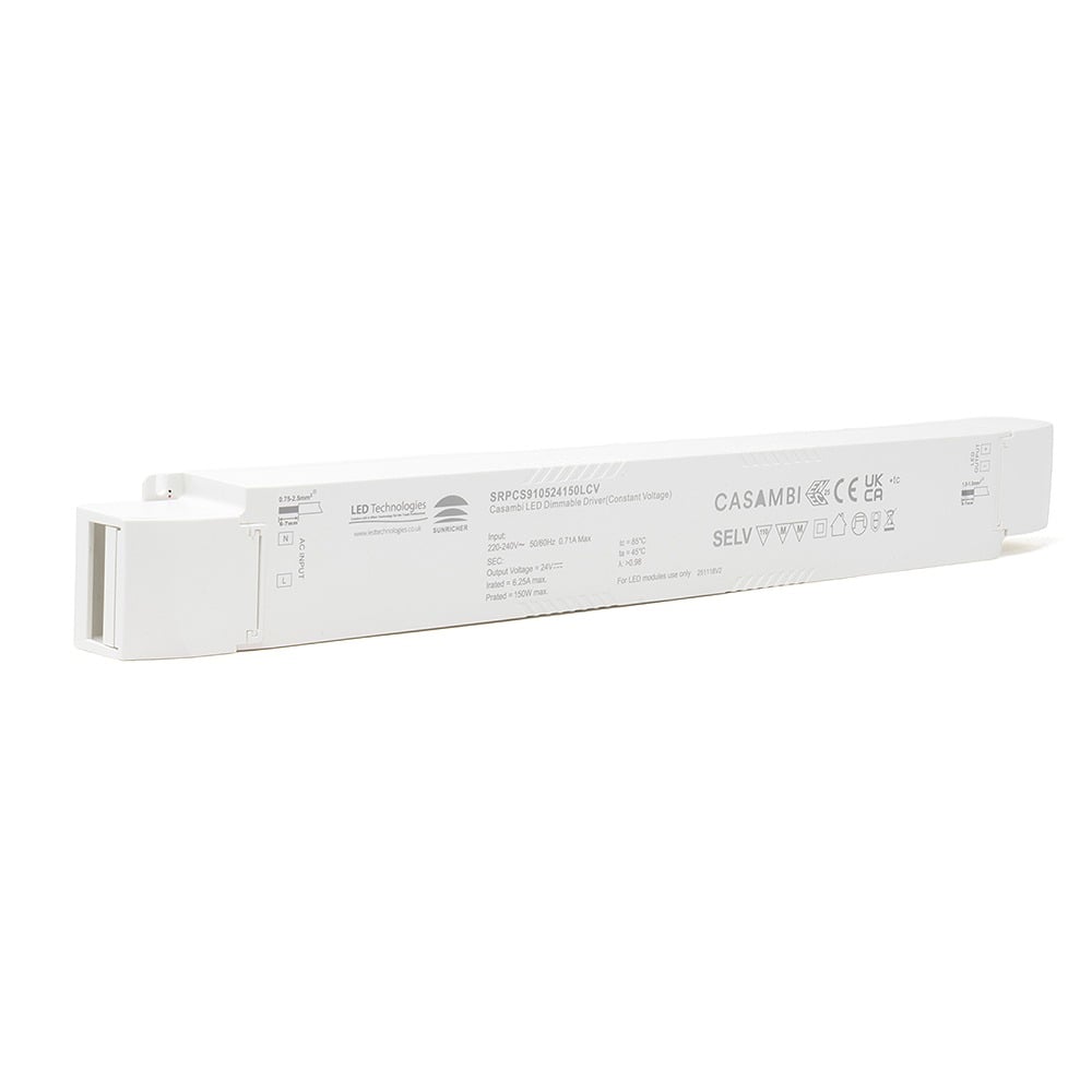 Sunricher Casambi 1 x Channel 24V 150W CV Dimmable LED Driver 