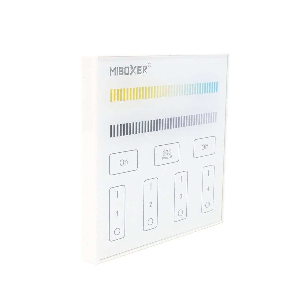 MiBoxer 4-Zone Colour Temp Adjust Panel Remote (Mains Powered)