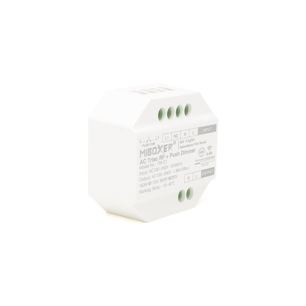 TRIC1 MiBoxer AC Triac RF + Push Dimmer Front