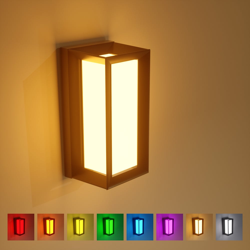 WA509RZL Mi-Light 9W ZigBee 3.0 RGB+CCT Square LED Wall Light Thumbnail