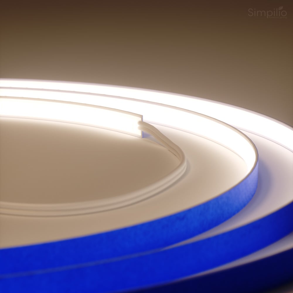 Close-up of Simpilio COB LED strip for cabinet lighting