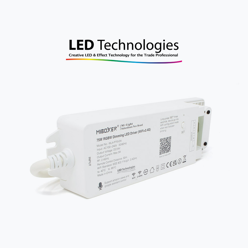 WL4P75V24 MiBoxer WiFi+2.4GHz 75W RGBW Dimmable LED Driver
