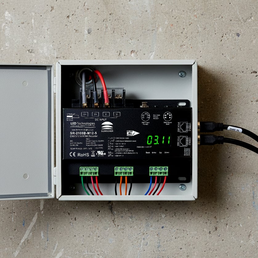 Sunricher technical lighting control installation