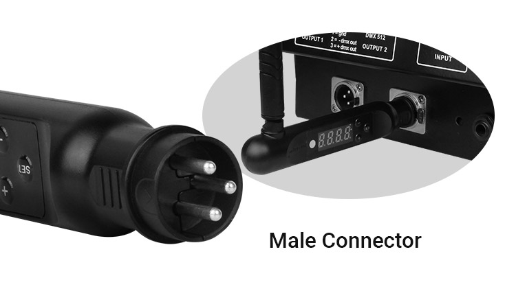 MiLight MiBoxer DMX Male Connector