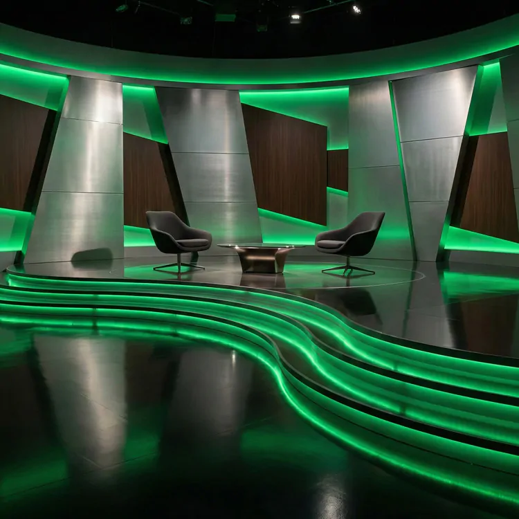 LED strip cyclorama wash lighting