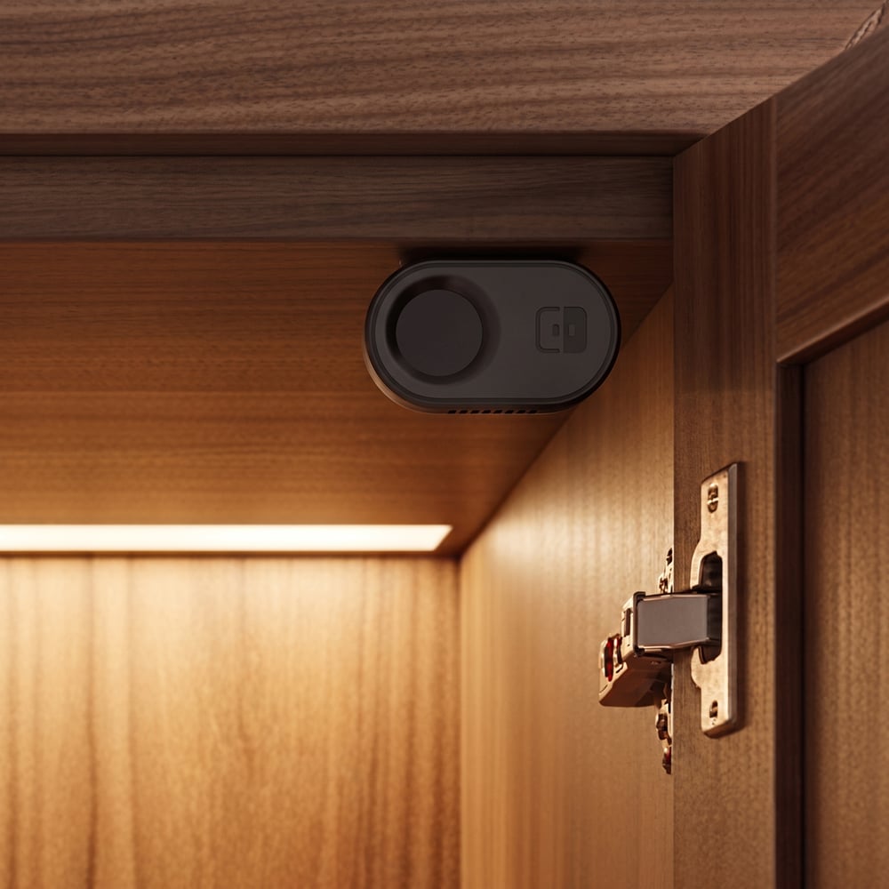 Door activated cabinet control