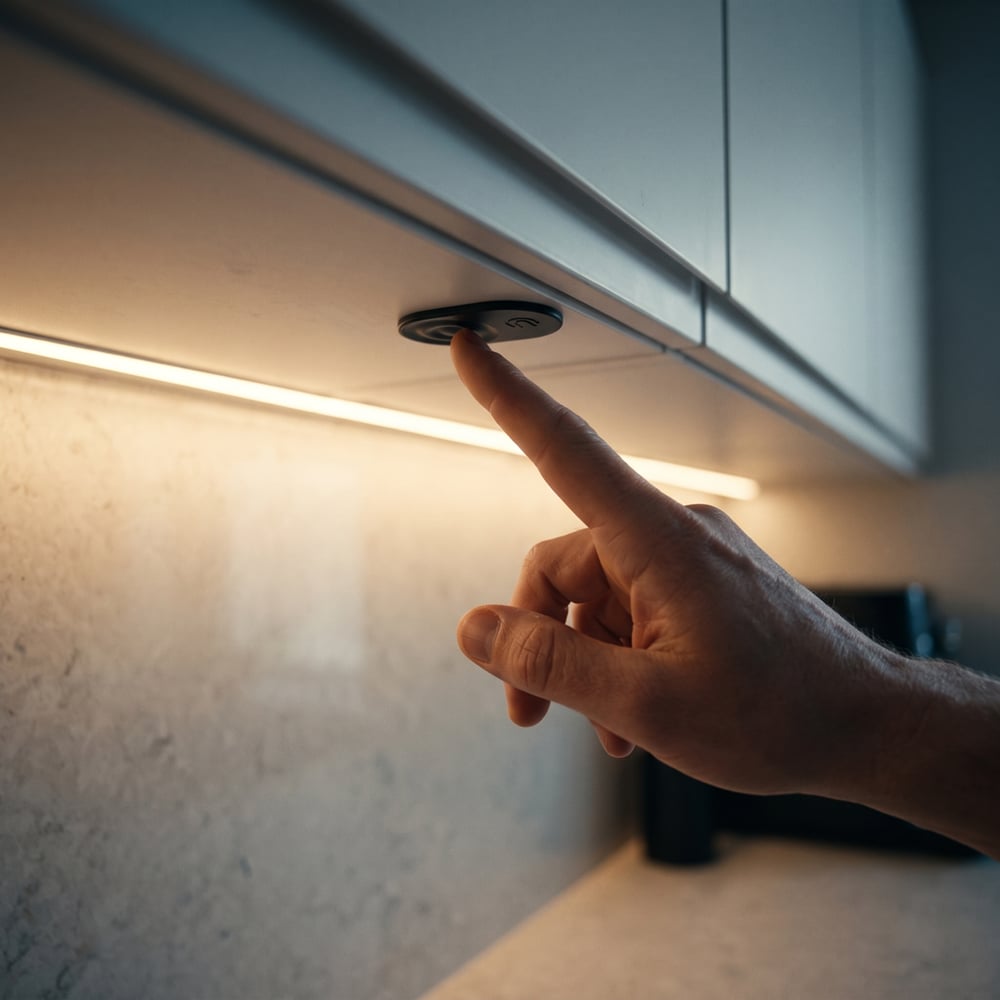 Touch cabinet control