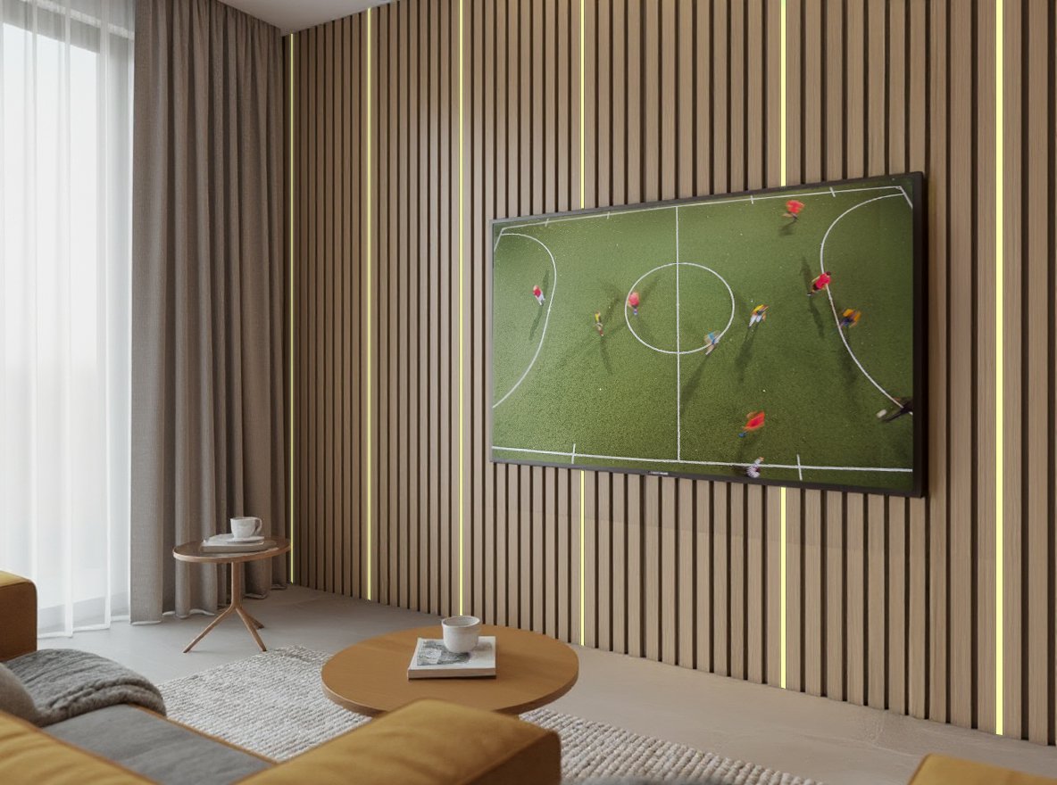 Media wall detail