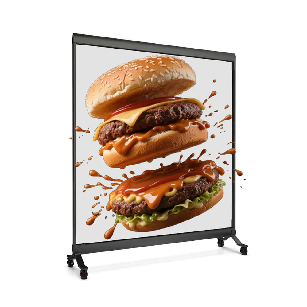 Framed LED screen permanent installation