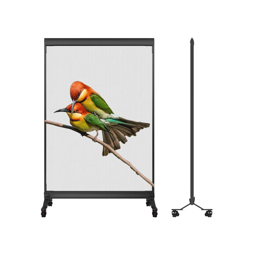 Transparent LED mesh video screen