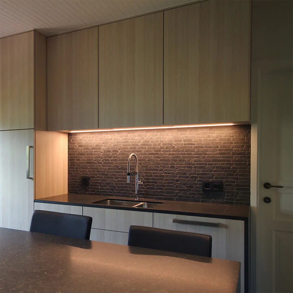 LED strip in kitchen architecture