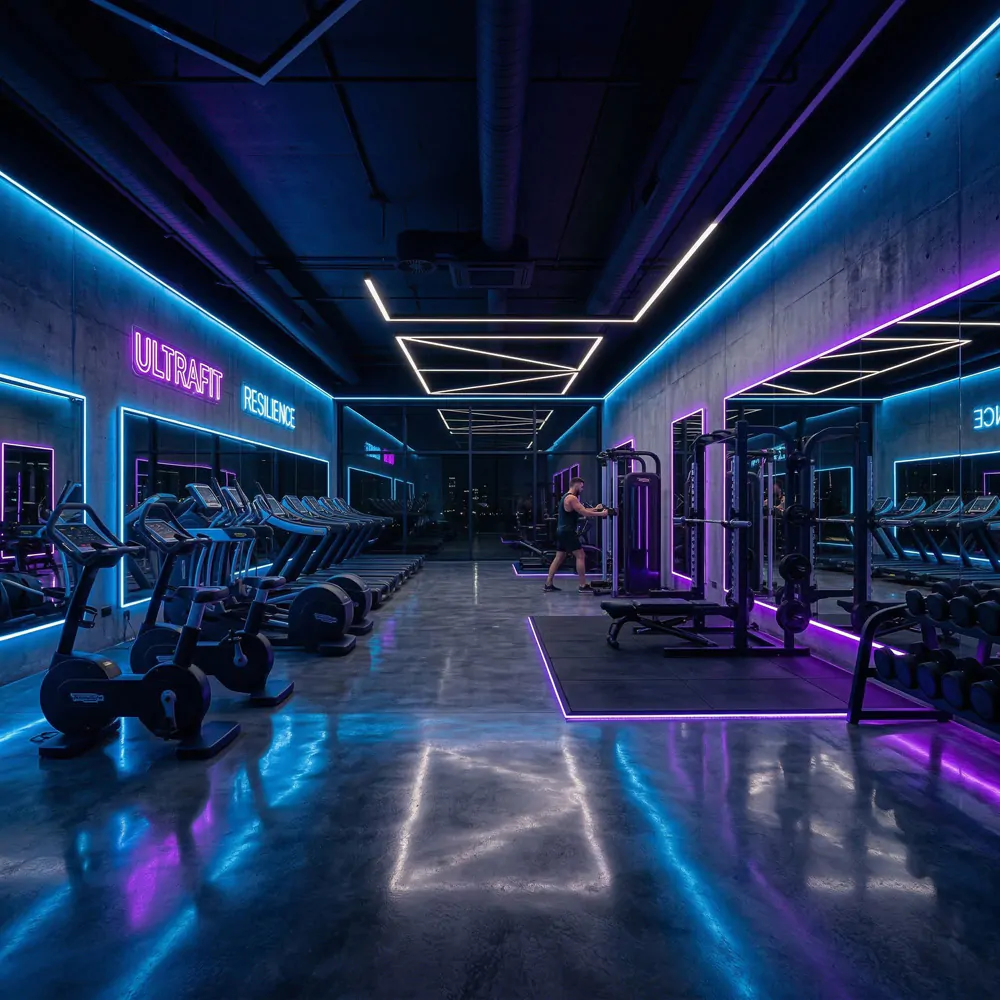 Fitness studio LED
