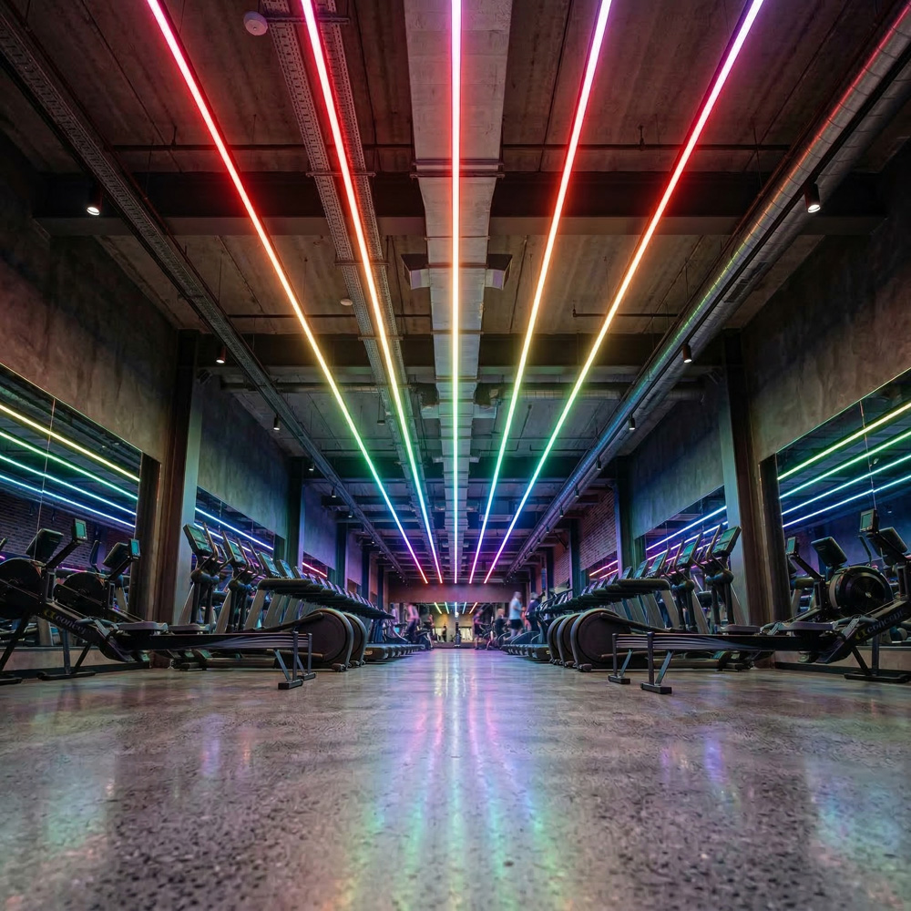 DMX controlled gym lighting 4