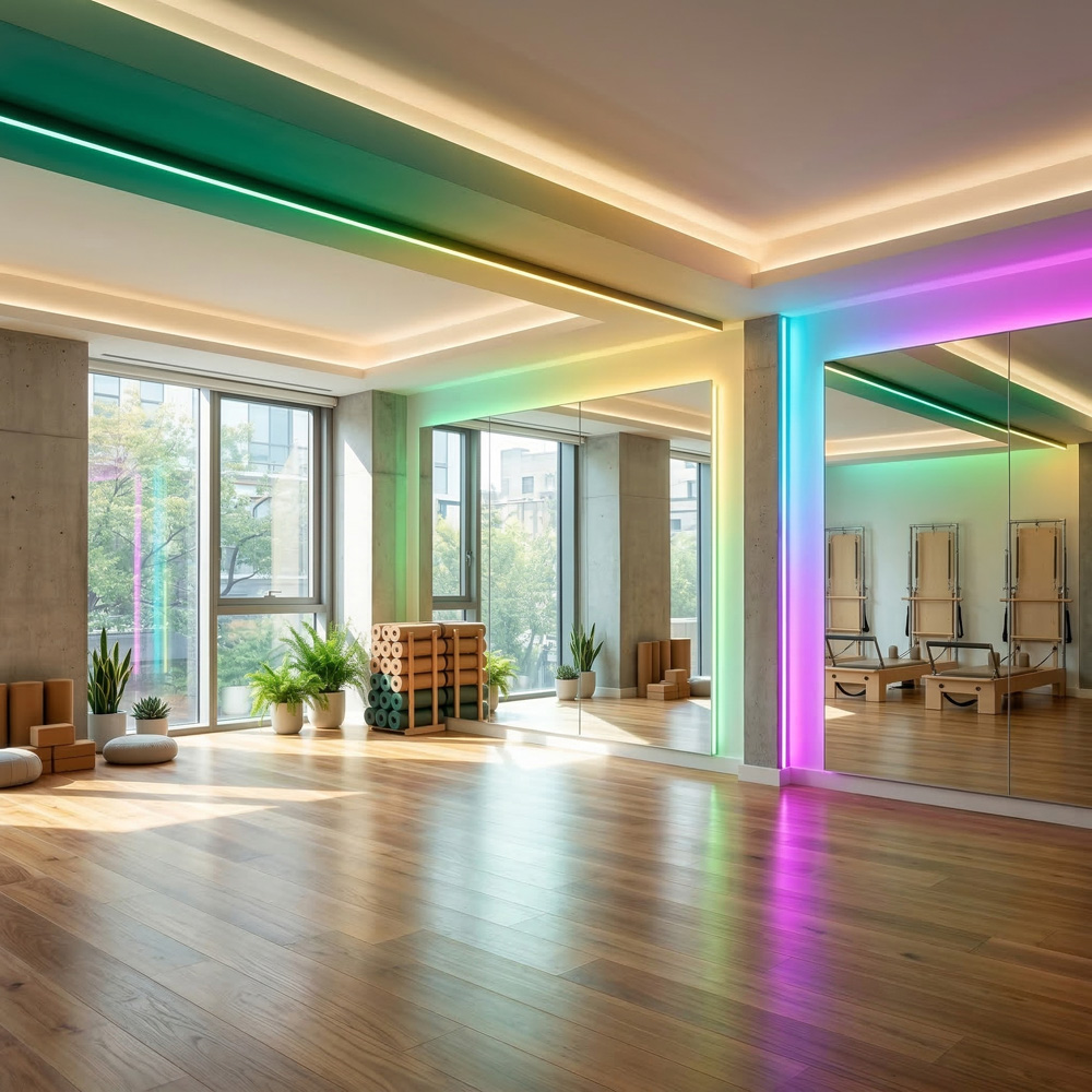 DMX controlled gym lighting 7