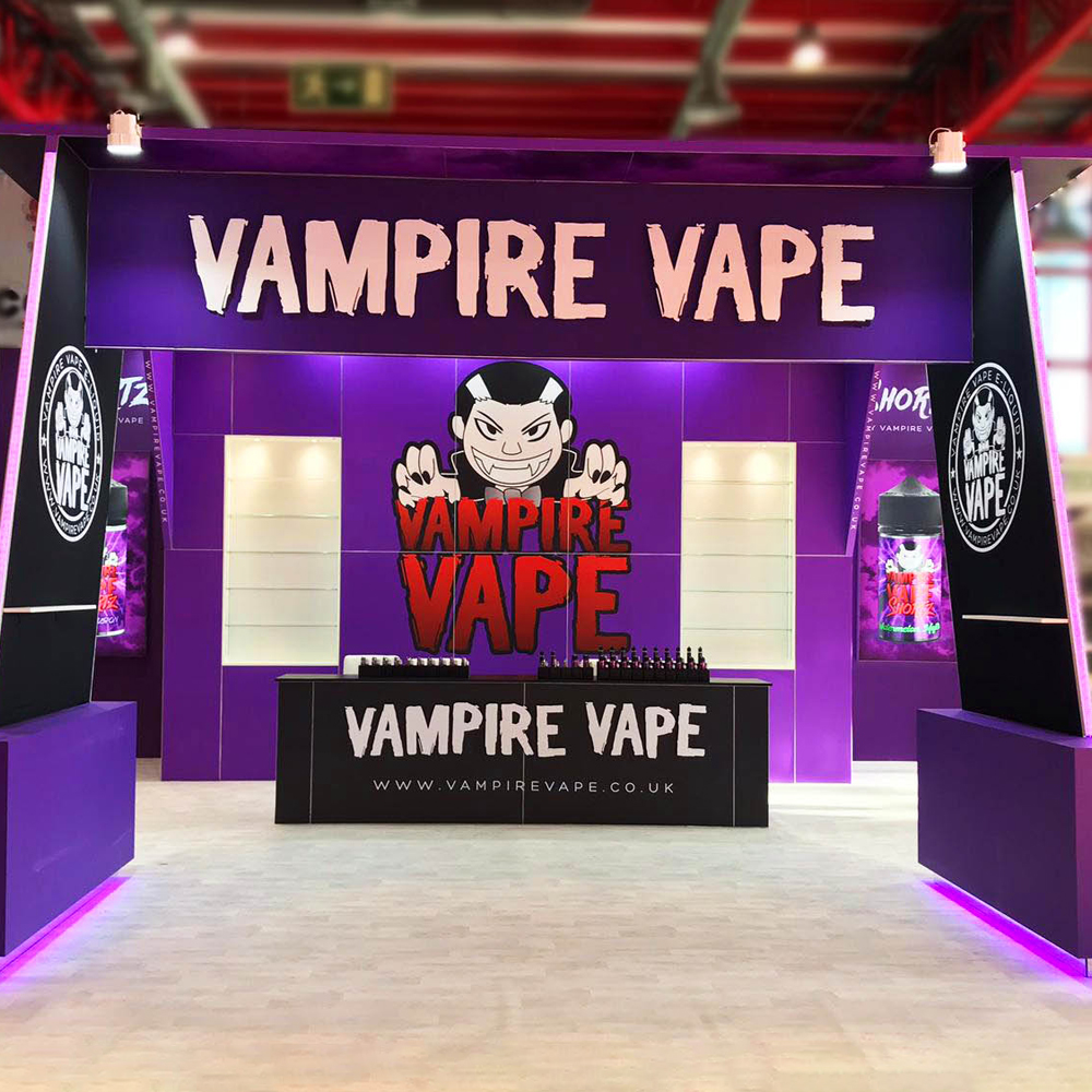 LED Technologies Exhibition Vampire Vape Stand Lighting 3