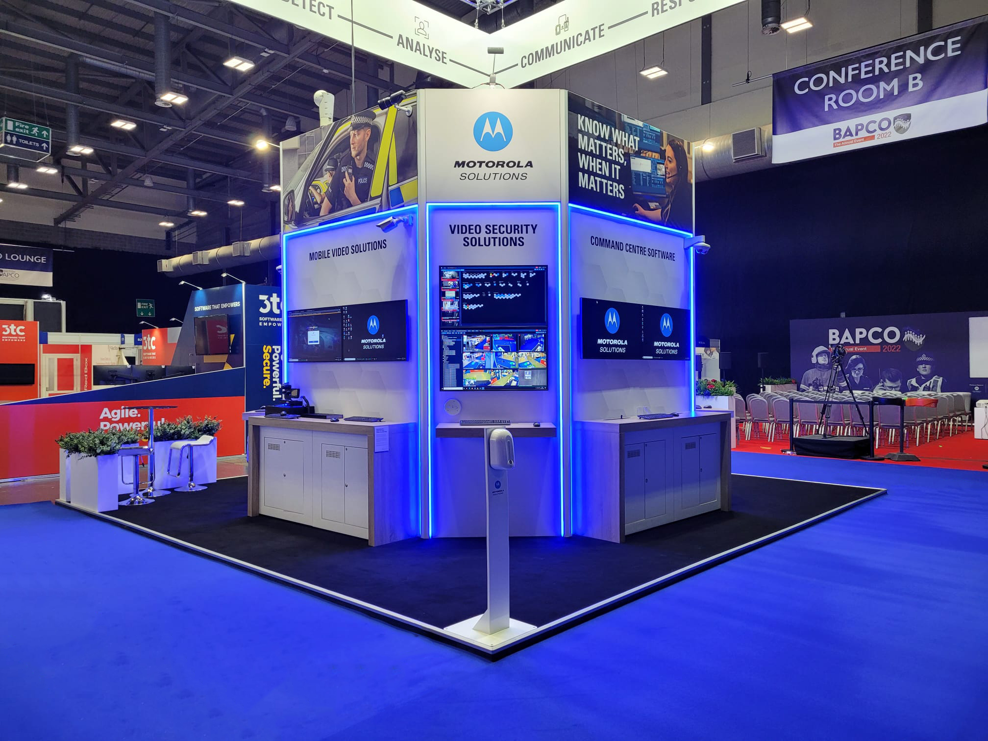 LED Technologies ProFlex Blue Exhibition Lighting 1